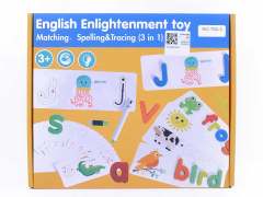 Wooden Puzzle English Enlightenment Toy