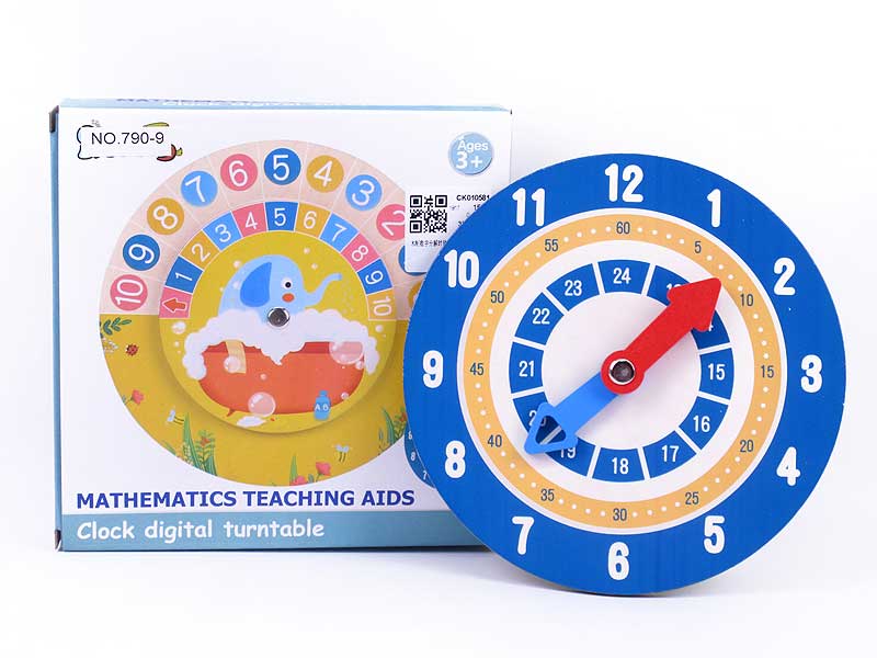 Wooden Numerical Clock Plate toys
