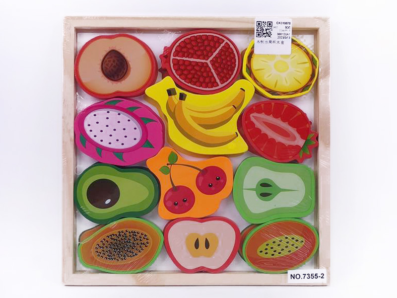 Wooden Fruit Block Box toys