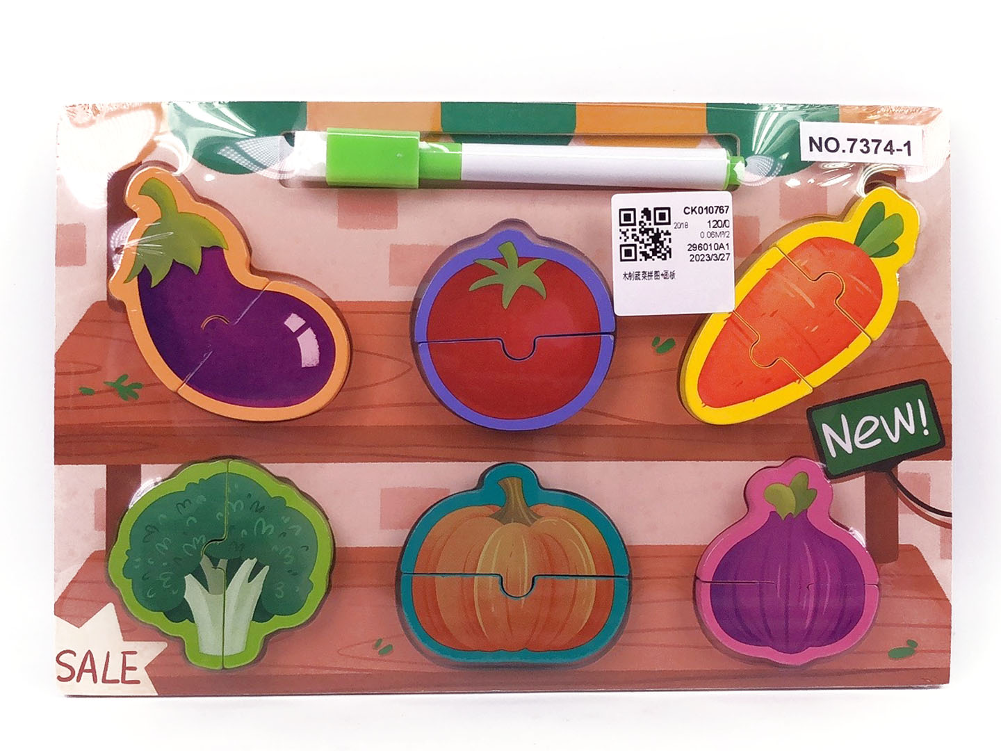 Wooden Puzzle & Drawing Board toys