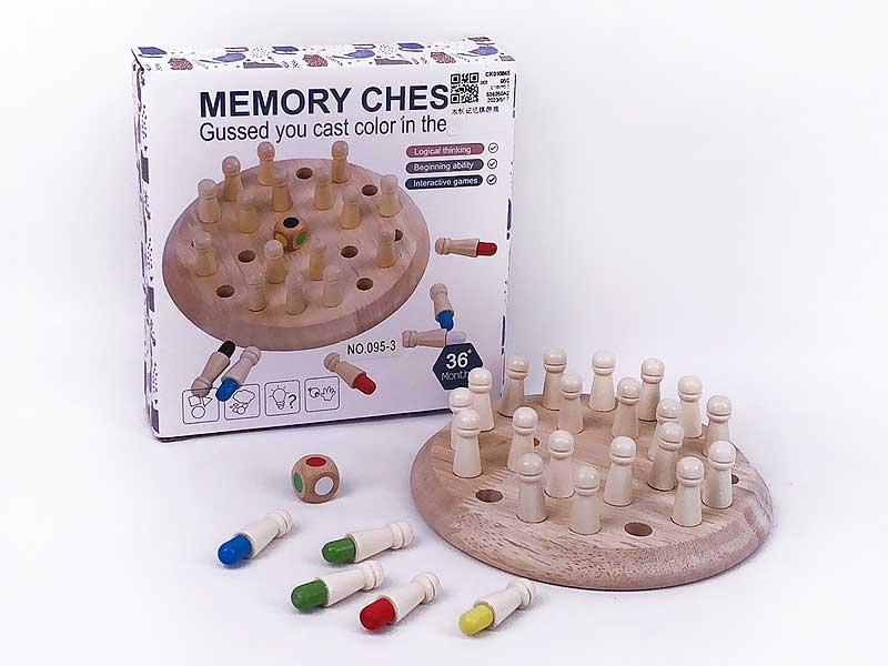 Wooden Memory Chess Game toys
