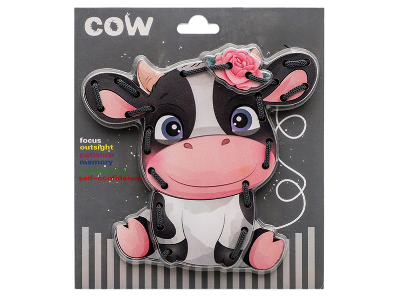 Wooden Cow Rope Game toys