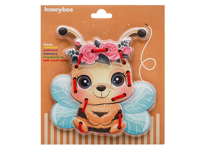 Wooden Bee Rope Game toys