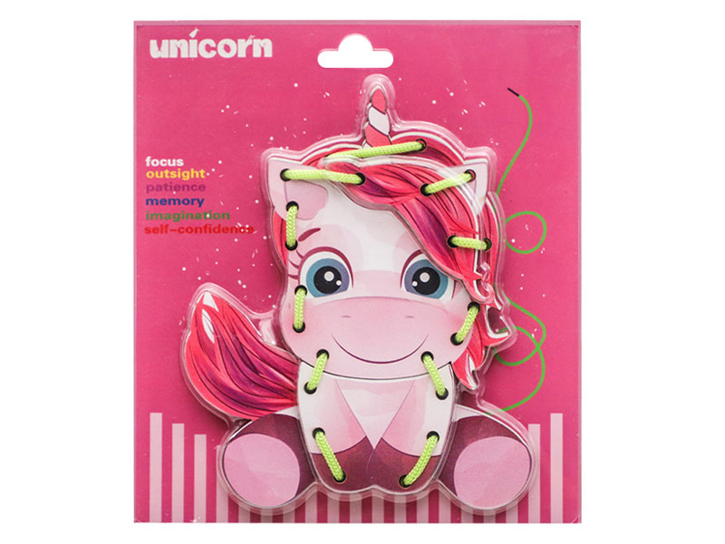 Wooden Unicorn Rope Game toys