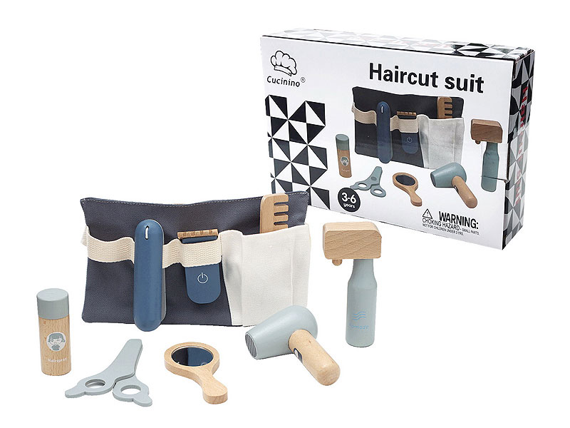 Wooden Barber Bag toys