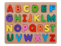 木制大写字母立体拼图