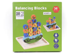 Wooden Dinosaur Balance Building Blocks toys
