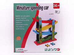 Wooden Miniature Speeding Car toys