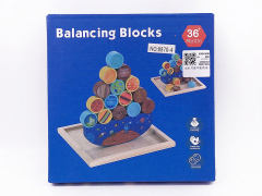 Wooden Lunar Balance Building Blocks toys