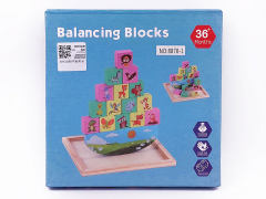 Wooden Animal Balance Building Blocks toys