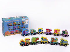 Wooden Number Small Train toys