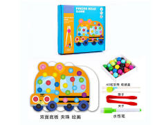 Wooden Bead Drawing Game Car toys