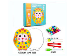 Wooden Bead Painting Game Chicken toys