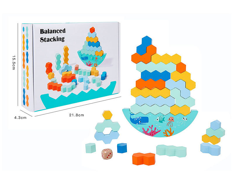 Wooden Stacked High Balance Game toys