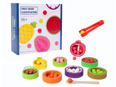 Wooden Fruit color classification toys