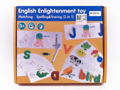 Wooden English Enlightenment Toy toys