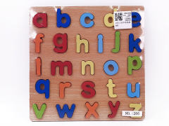 木制小写字母拼图