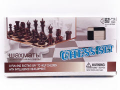 3合1木制国际象棋