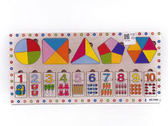 Wooden Number Letter Pairing Game toys