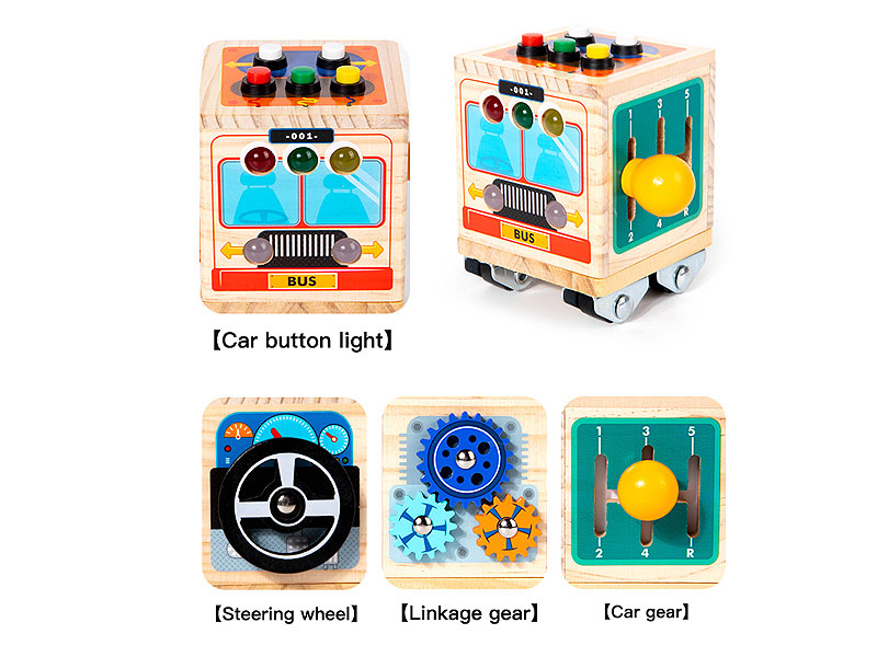 Wooden Busy Bus toys