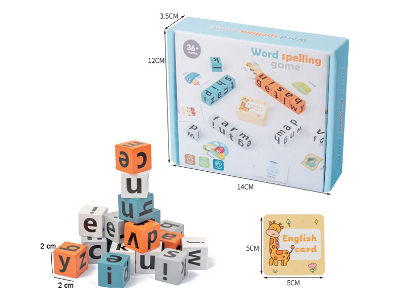 Wooden Word Spelling Game toys