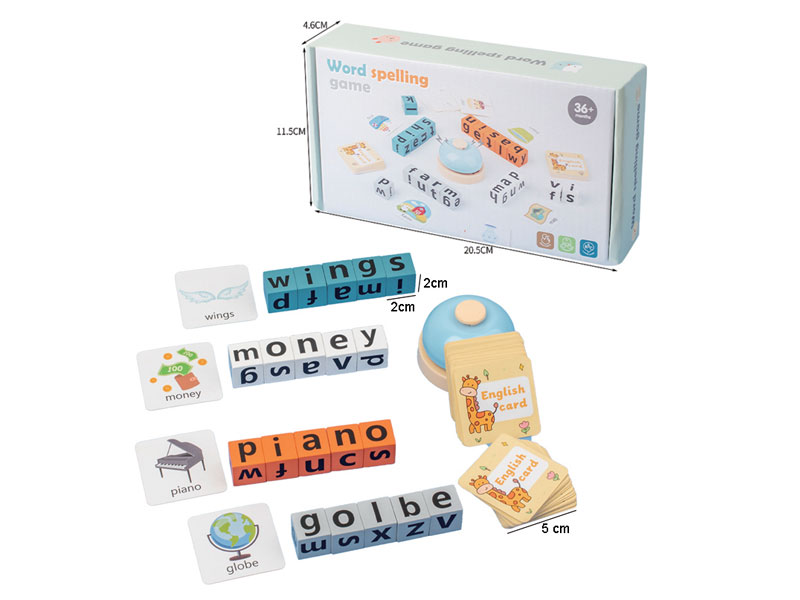 Wooden Word Spelling Game toys