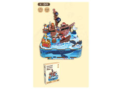 Wooden Sailing Action W/M toys