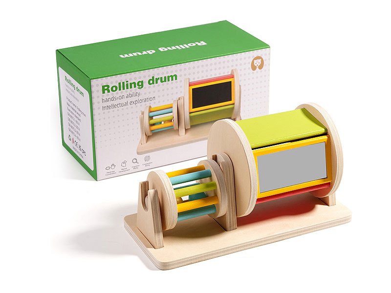 Wooden Flip Drum toys