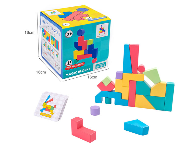 Wooden Magic Blocks(21PCS) toys