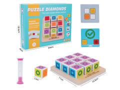 Wooden Puzzle Diamonds toys