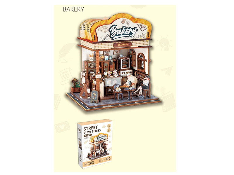 Wooden Bakery Puzzle toys