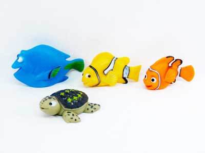 Latex Fish & Tortoise(4in1) toys