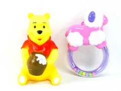 Latex Bear & Rock Bell(2in1) toys