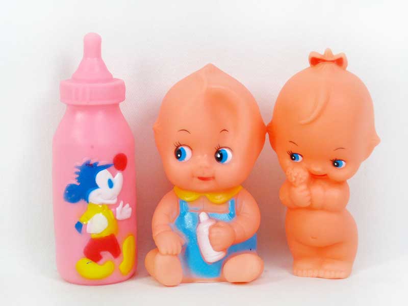Latex Babe & Nursing Bottle(3in1) toys