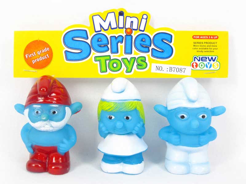 Latex The Smurfs(3in1) toys