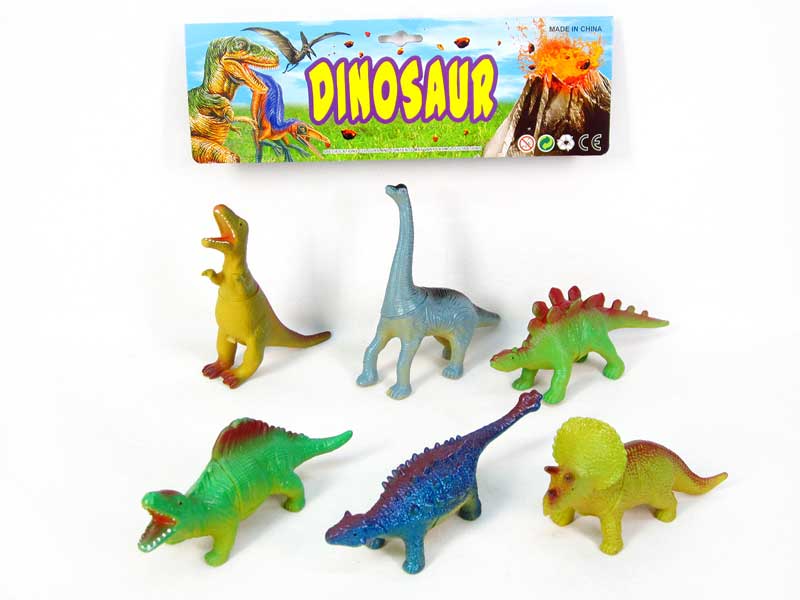 6＂Latex Dinosaur(6in1) toys