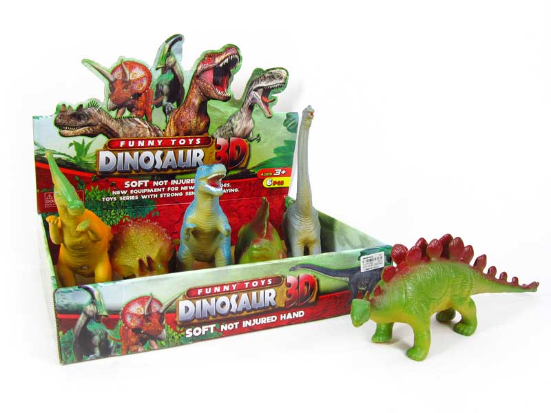 12＂Latex Dinosaur(6in1) toys