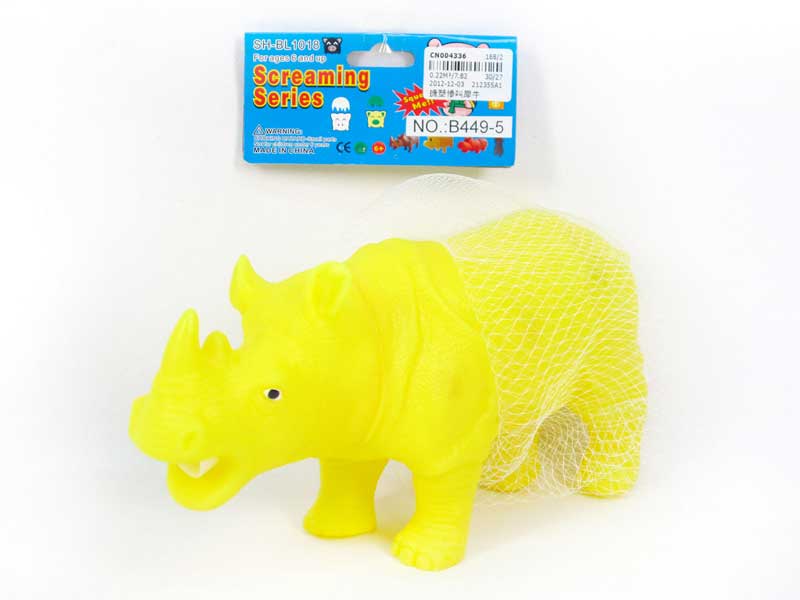 Latex Rhinoceros W/S toys