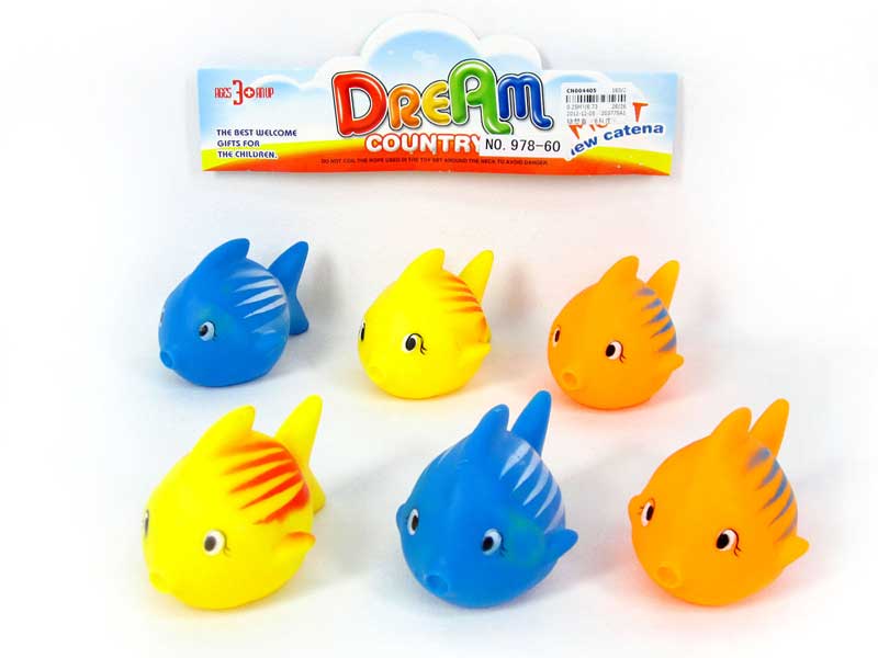 Latex Fish(6in1) toys