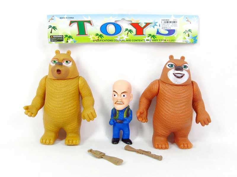 Latex Man & Bear toys