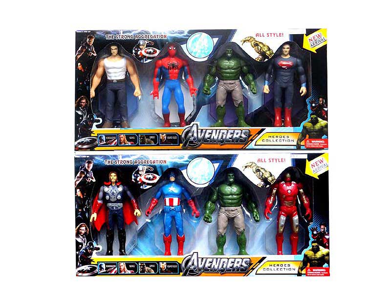 6.5inch Latex Avengers Set(4in1) toys