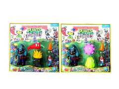 3-5.5inch Latex Plants vs Zombies(4in1) toys