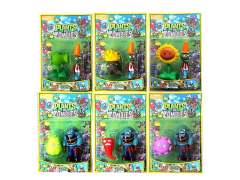 3-5.5inch Latex Plants vs Zombies(2in1) toys