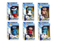 6.5inch Latex The Smurfs(6S) toys