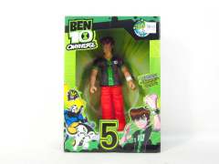 9-13寸搪胶BEN10公仔带灯光/声音(4款)