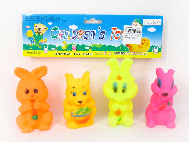 Latex Rabbit(4in1) toys
