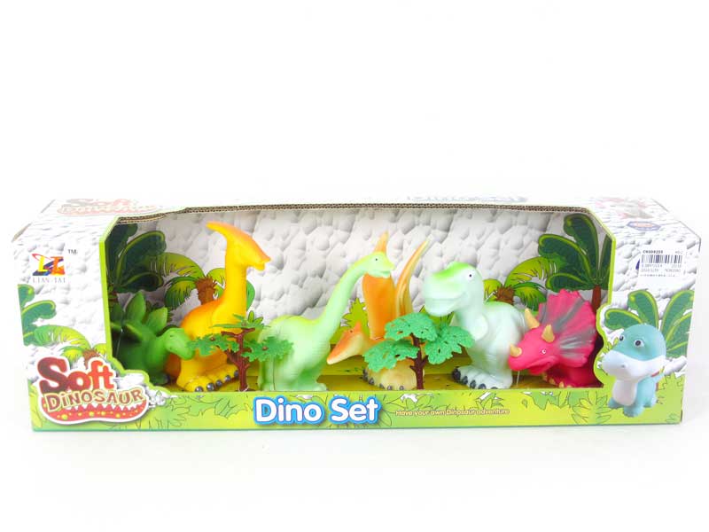 5inch Latex Dinosaur(6in1) toys