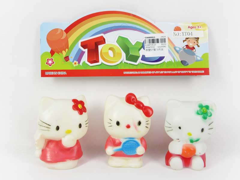 Latex KT Cat(3只庄) toys