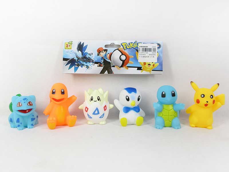 8.5cm Latex Pokemon(6in1) toys