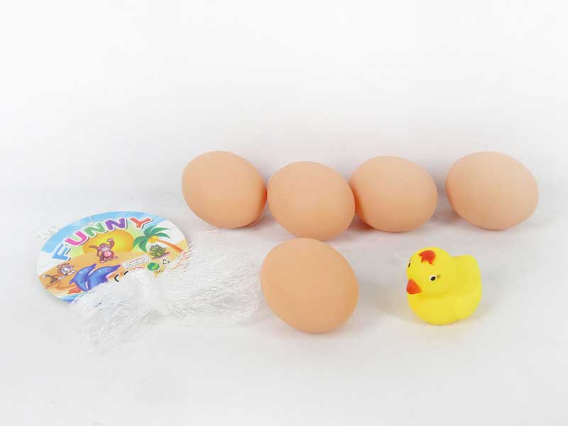 Latex Egg & Latex Chicken(6in1) toys